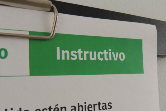 cartel de instructivo
