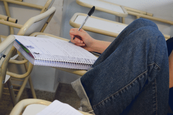 banco - cuaderno - jean